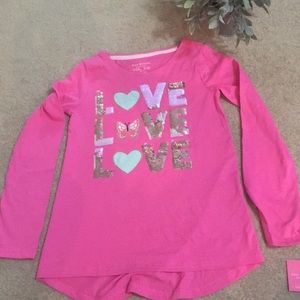 Girls longe sleeve tee size small NWT